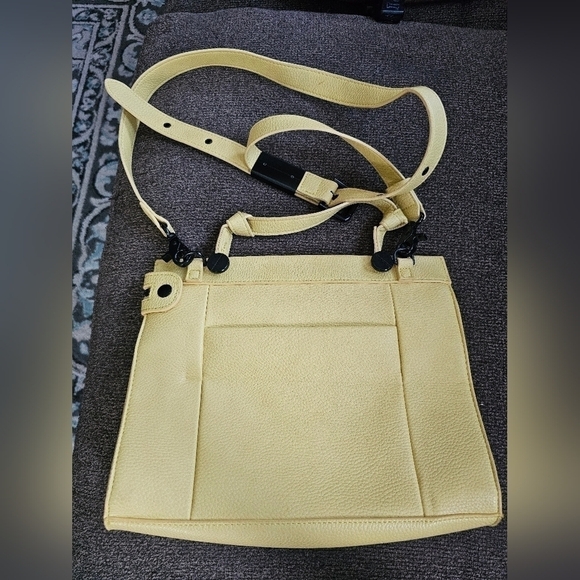 Foley + Corinna  Dione Satchel  Hand Bag Yellow Color - Picture 1 of 14